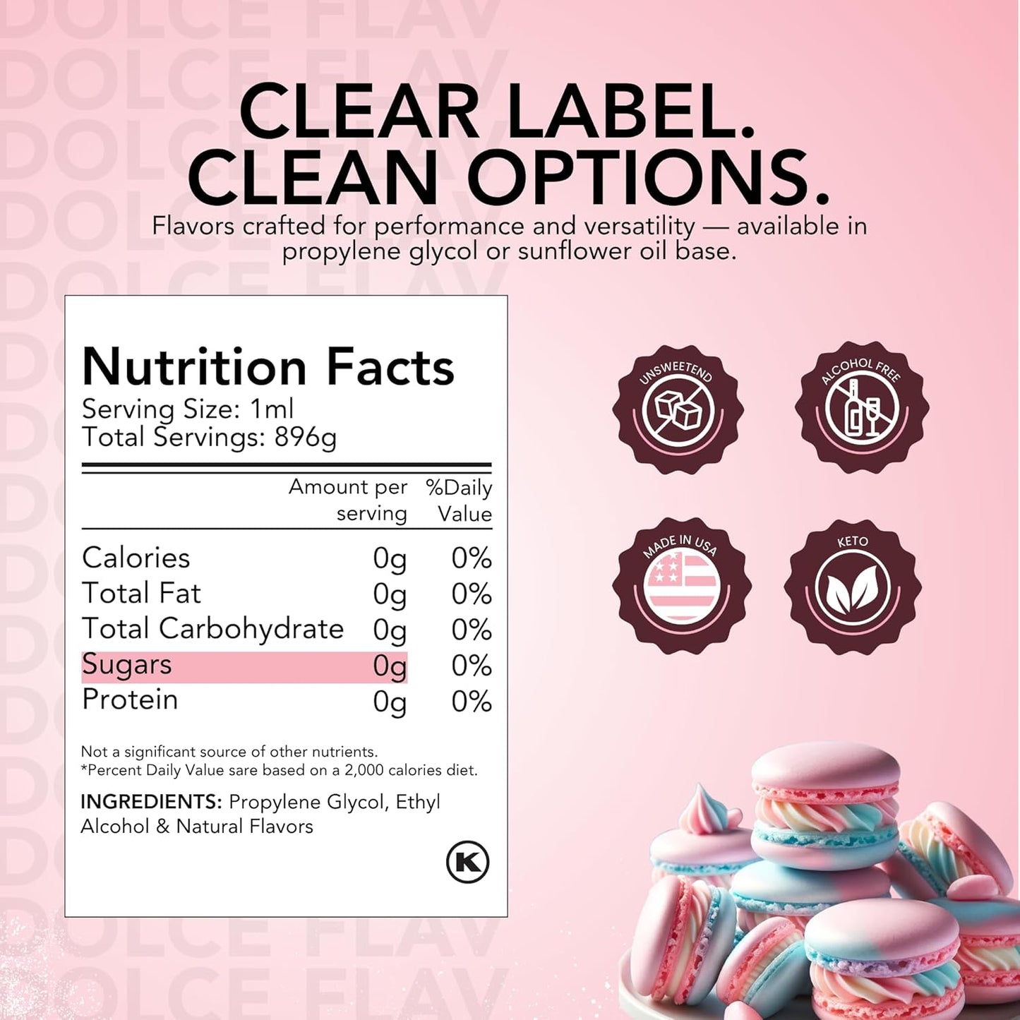 Dolce Flav Cheesecake Extract – 2 Ounce Water-Soluble Kosher, Sugar-Free, Concentrated Creamy Flavor for Desserts, Frostings & Pastries, Includes Measured Dropper