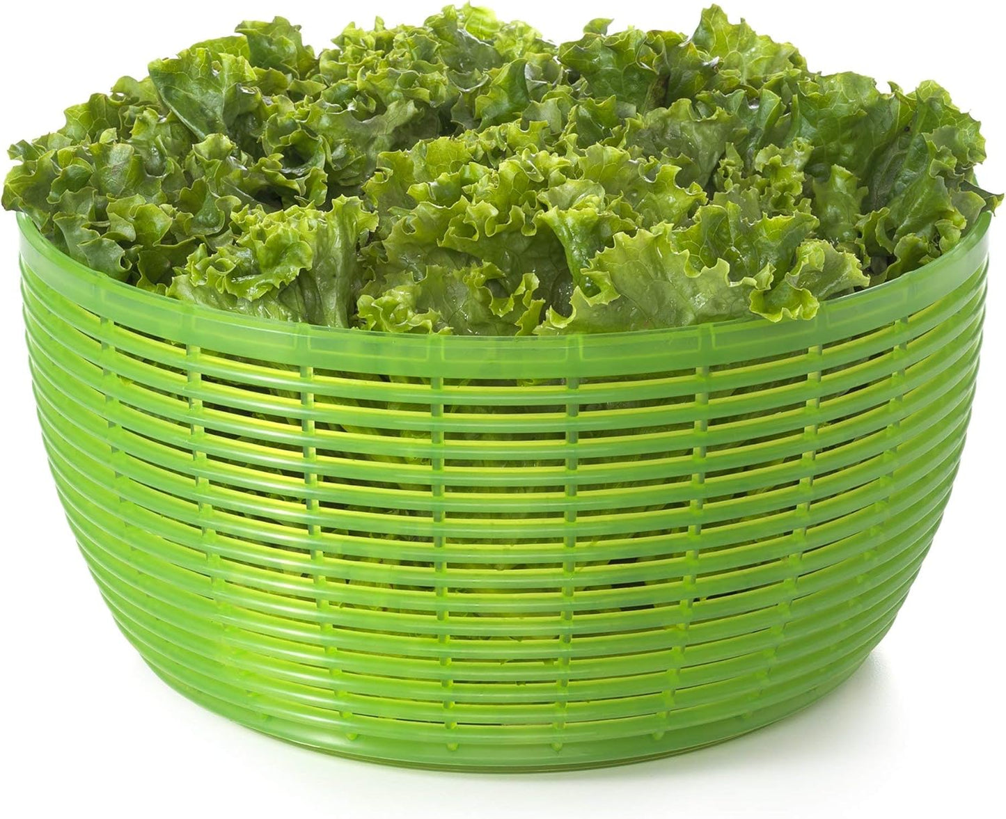 OXO Good Grips Salad Spinner - Large, Green Lettuce & Fruit Washer, BPA-Free, Easy One-Hand Pump