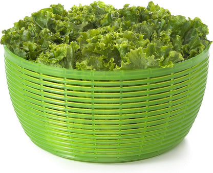 OXO Good Grips Salad Spinner - Large, Green Lettuce & Fruit Washer, BPA-Free, Easy One-Hand Pump