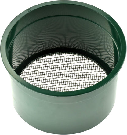 SE 5.5 Inch Mini Stackable Classifier Gold Prospecting Pan - 50 Holes/Square Inch Stainless Steel Mesh Sifting Pan, Green