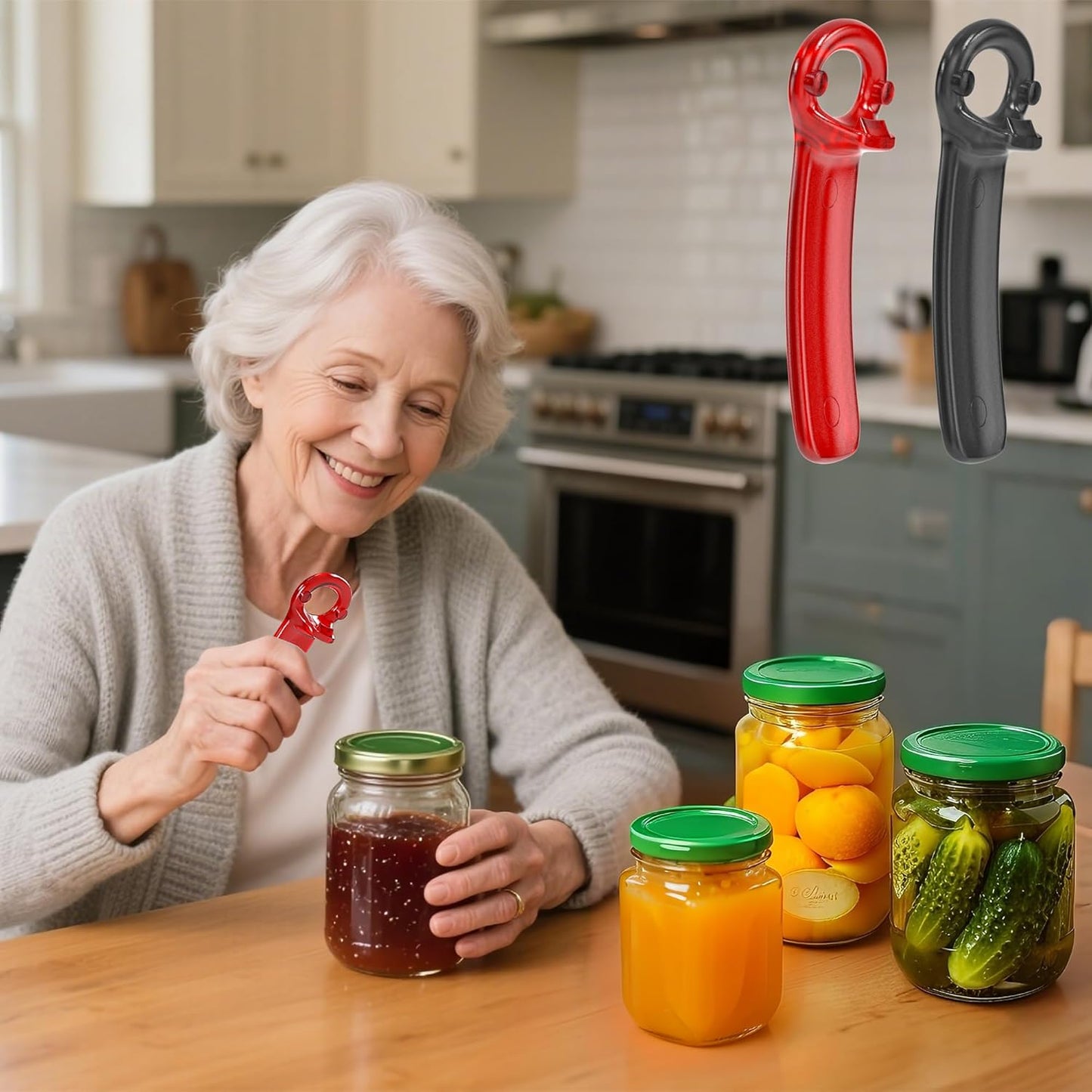 1 Pcs Readaeer Jar Opener for Weak Hand & Seniors with Arthritis (Blue)