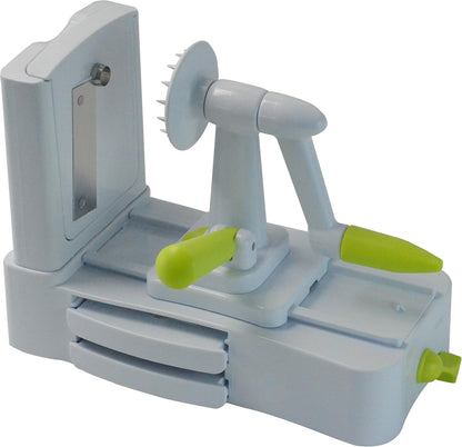 "Southern Homewares 3-Blade Spiral Vegetable Slicer - Zucchini, Spaghetti Noodle Maker for Fruits & Veggies, Tabletop Design"