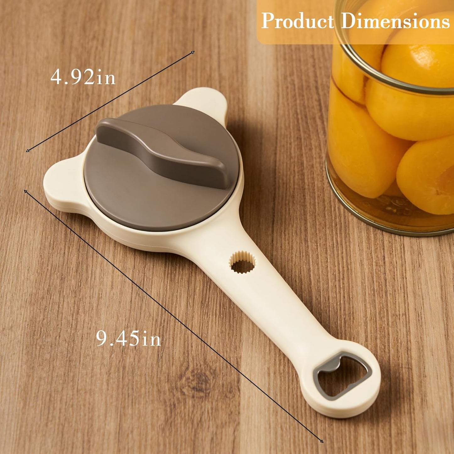 2PCS Adjustable Stainless Steel Jar Opener, Manual Can Opener for Arthritis Hands, Multifunctional Bottle Opener & Lid Gripper, Kitchen Gadgets for Seniors