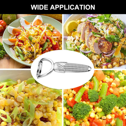 1 Pcs Corn Peeler Sturdy Alloy Corn Cob Peeler with Anti-skid Handle ＆ Stainless Steel Blade for Kitchen Tool
