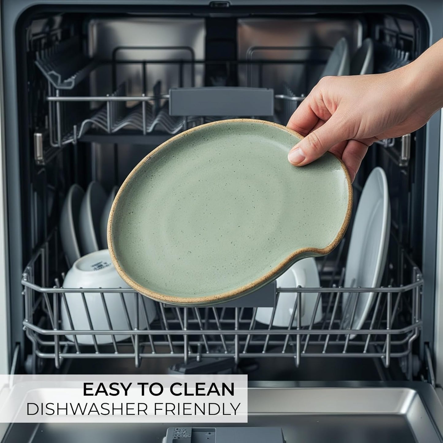 Beautiful Ceramic Spoon Rest for Stove Top - Perfectly Sized Spoon Holder for Your Kitchen Countertop - Easy to Clean and Dishwasher Safe, Perfect Addition to Any Kitchen Counter for Everyday Cooking