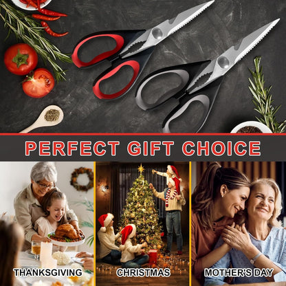 Herb Scissors, Shallot Scissors, Multipurpose 5 Blade Kitchen Herb Shears, Herb Cutter with Safety Cover and Cleaning Comb for Chopping Shallot Basil Chive Parsley