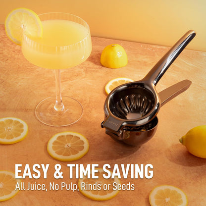 Lemon Squeezer Stainless Steel with Premium Quality Heavy Duty Solid Metal Squeezer Bowl - Large Manual Citrus Press Juicer and Lime Squeezer Stainless Steel - by Zulay Kitchen