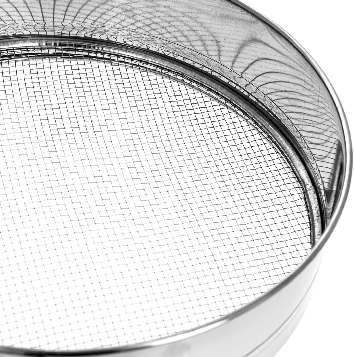 Interchangeable Fine Mesh Sieve Set Gardening Tools Gold Panning Equipment Soil Sifter, 5pc