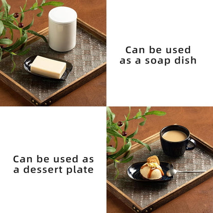 Ceramic Spoon Rest for Kitchen Counter 5.1 Inch Porcelain Utensil Rest Farmhouse Cooking and Coffee Spoon Rest for Stove Top (white)
