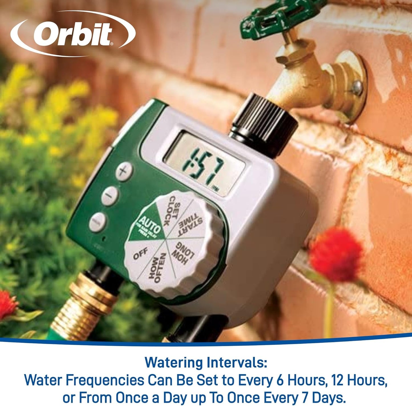 Orbit 62067 1-Outlet Programmable Digital Hose Watering Timer, 2-Pack