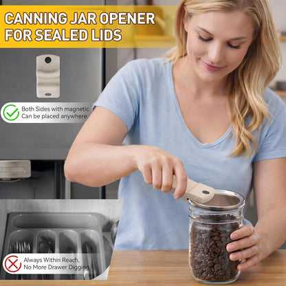 Comfort Grip Jar Opener for Weak Hands, 4 Pcs Kitchen Opening Set with Adjustable Multifunctional Stainless Steel Can Opener with Gripper & Mason Jar Lid Openers,Release Vacuum Seal,Arthritis Friendly