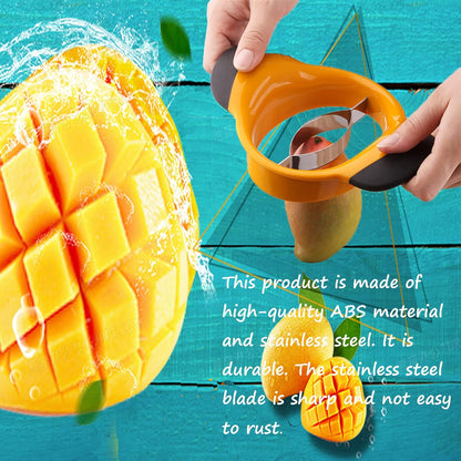 Mango Slicer Peeler Cutter Splitter Pitter with stainless steel blade removal tool anti-skid handle super large Mango kernel remover