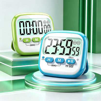 Antonki 2 Pack Classroom Timers for Kids Teachers, Magnetic Countdown Digital Kitchen Timer for Cooking, Study, Exercise, Games, Time Mangement - Loud/Silent Mode - Battery Included