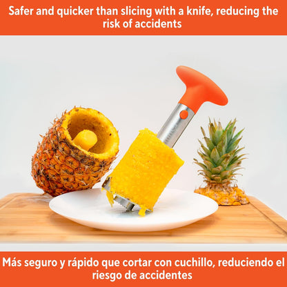 IMUSA Stainless Steel Pineapple Corer with Orange Handle
