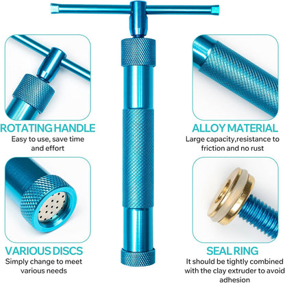 Professional Clay Rolling Pin, 17 Inch Non-Stick Clay Roller for Pottery and Slab Making –Duty Pottery Tool with Ergonomic Handles, Essential for Art Studios