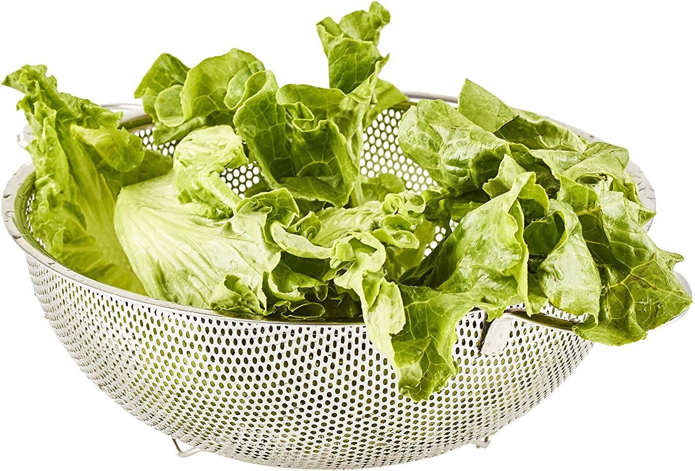 3-Piece Stainless Steel Mesh Micro-Perforated Strainer Colander Set (1-Quart, 2.5-Quart and 4.5-Quart)