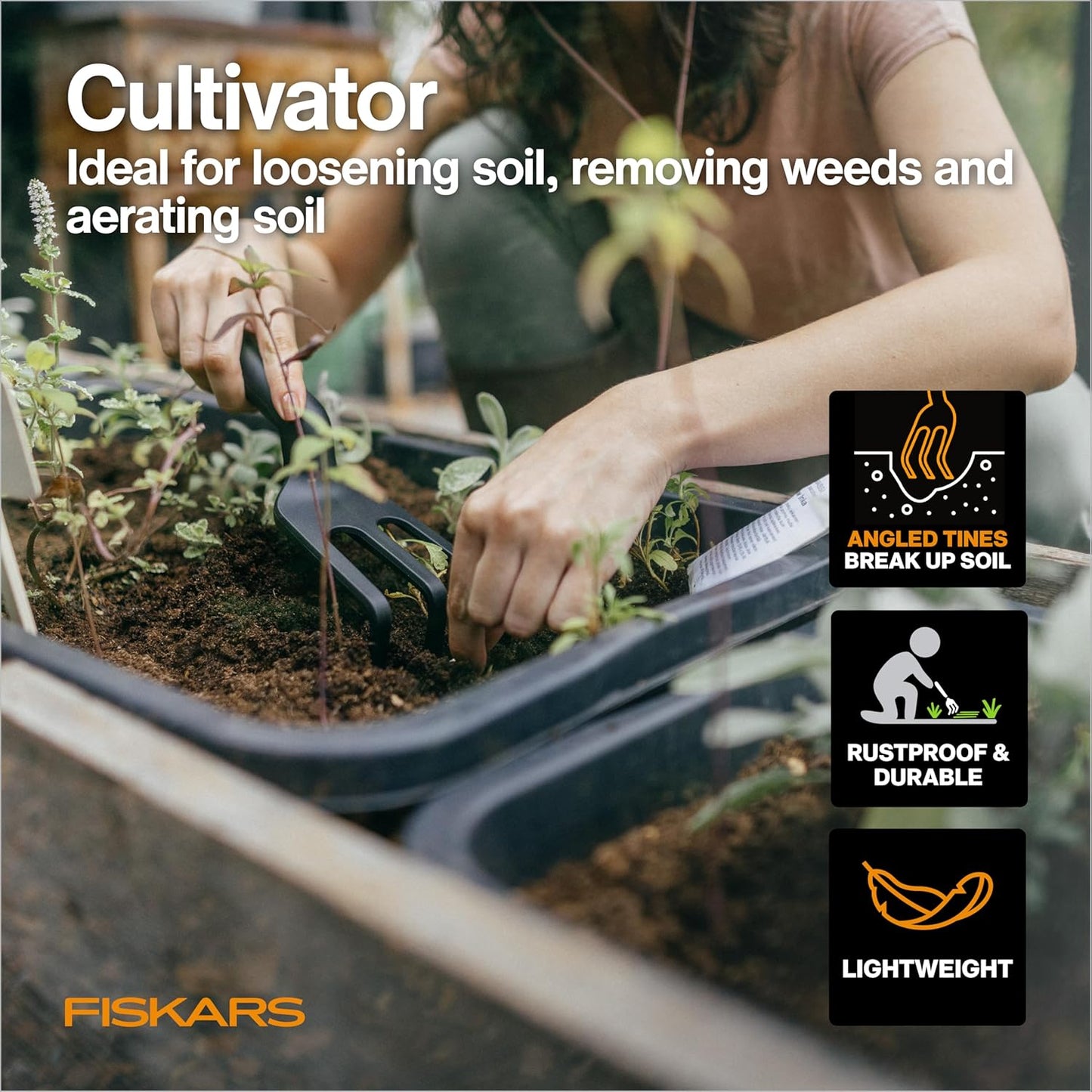 Fiskars Bypass Pruning Shears, 5/8" Cut Capacity Gardening Scissors, Self-Cleaning Sap Groove Prevents Sticking, Non-Slip Grip for Cutting Stems & Branches, Sharp Steel Blades w/ Low-Friction Coating