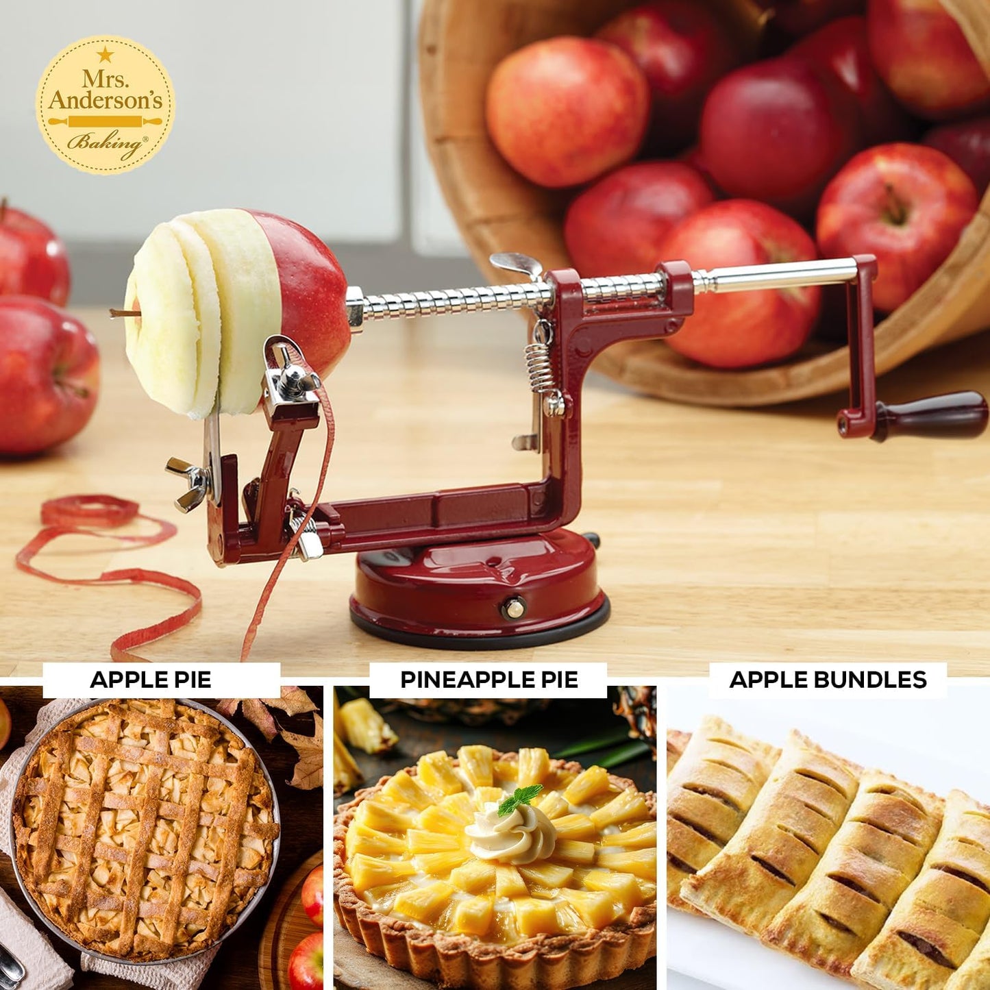 Mrs. Anderson’s Baking Cherry Pitter, Chrome-Plated Zinc Alloy