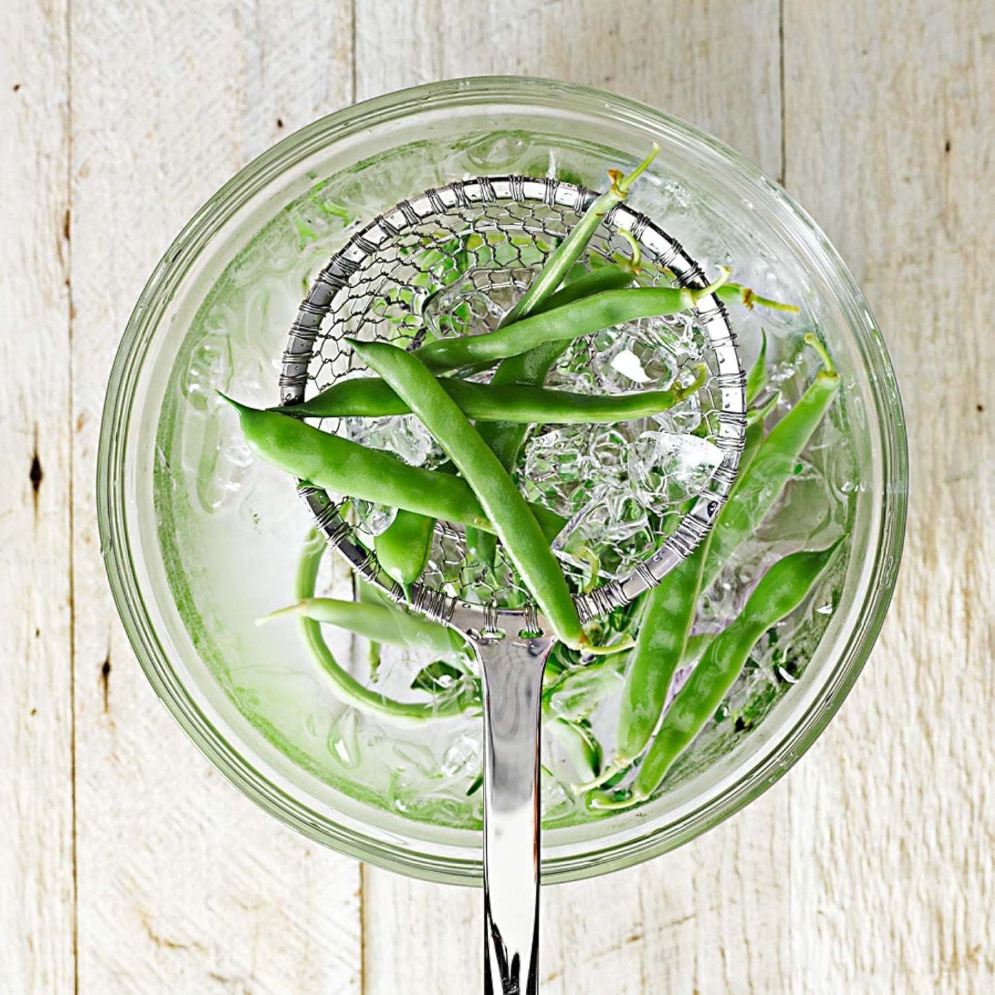 Solid 18/10 Stainless Steel Spider Strainer, 5 Inch Wire Mesh Wok Skimmer Spoon for Cooking and Stir-Frying