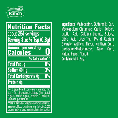 Hidden Valley Original Ranch Seasoning, Dressing and Dip Mix, 8 Ounces (Package May Vary)