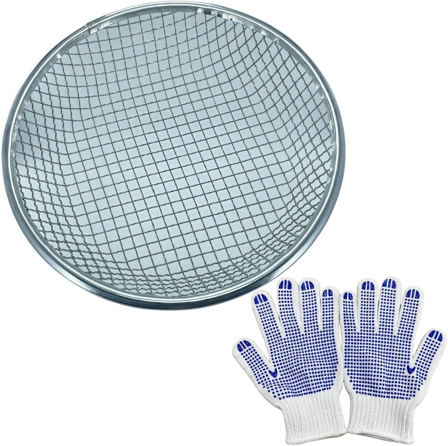 Mesh Gardening Sifter, 6mm Sieve mesh Size， Perfect for 5 Gallon Bucket,for Sand Rocks Dirt Compost (6mm)