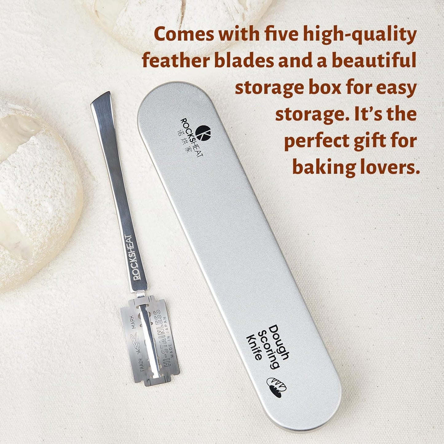 Bench Scraper & Chopper, Stainless Steel Dough Cutter with Wooden Handle, Thick Sharp Blades Pizza Bread Cutter, Multipurpose Kitchen Tool for Baking Cooking