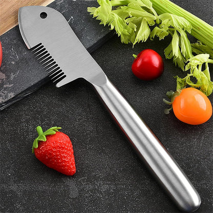 Stainless Steel Multi-purpose Julienne Peeler, Precision Julienne Blade, Vegetable Julienne Slicer Quick & Easy Kitchen Shredder Tool for Fruit, Potatoes, Carrot (2pcs)