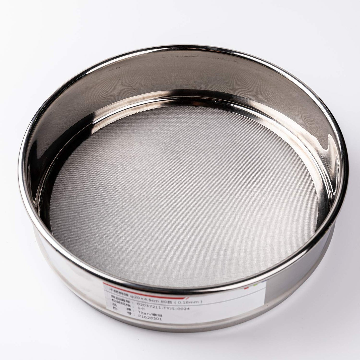 φ20×4.5cm 40 Mesh 304 Stainless Lab Sieves Economy Test Sieve 304 Stainless Steel Wire Cloth（0.45mm） - Colors A
