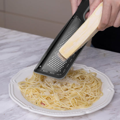 Cohesion Zester Grater Double-sided Graters for Kitchen - Kitchen Lemon Zester Tool for Cheese, Citrus, Garlic, Ginger, Nutmeg, Chocolate, Fruits, Vegetables with Sharp Premium Stainless Steel - Blue