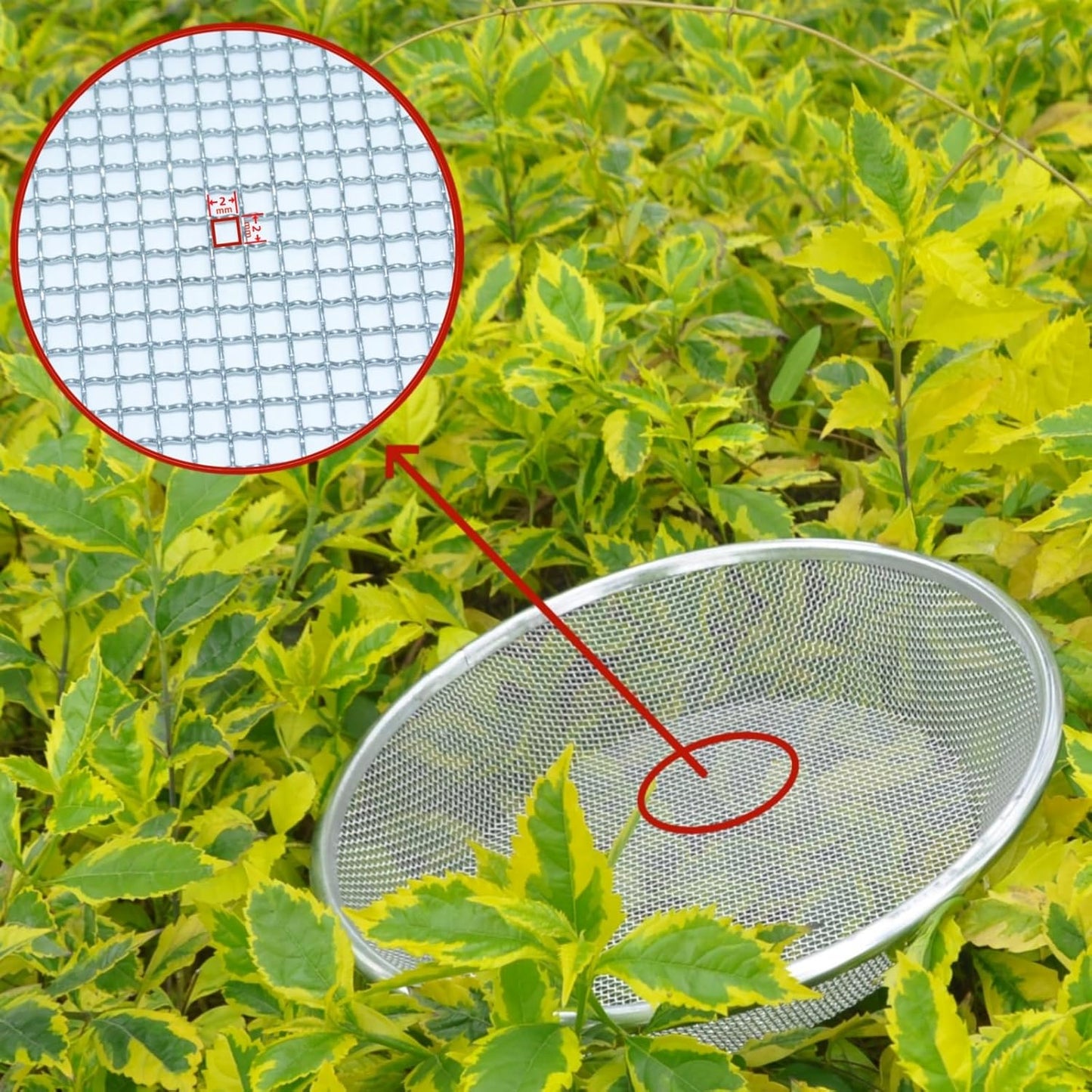 Mesh Gardening Sifter, 6mm Sieve mesh Size， Perfect for 5 Gallon Bucket,for Sand Rocks Dirt Compost (6mm)