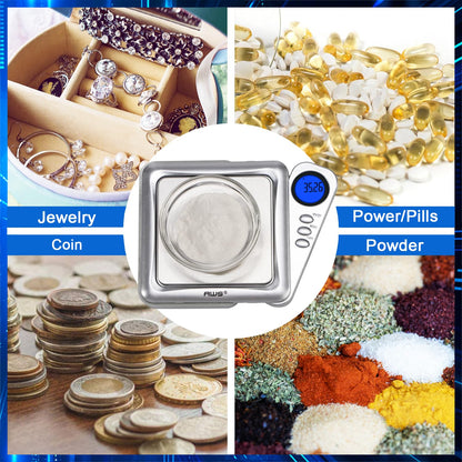 American Weigh Scales Blade Series Digital Pocket Gram Scale 1000g x 0.1g | Precision Mini Scale 0.1g Accuracy, Pocket Scale for Kitchen, Gold, Gems & Coin Scale, Smart Digital & Compact Scale