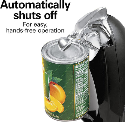 Hamilton Beach Electric Automatic Can Opener with Auto Shutoff, Knife Sharpener, Cord Storage, and SureCut Patented Technology, Extra-Tall, Red