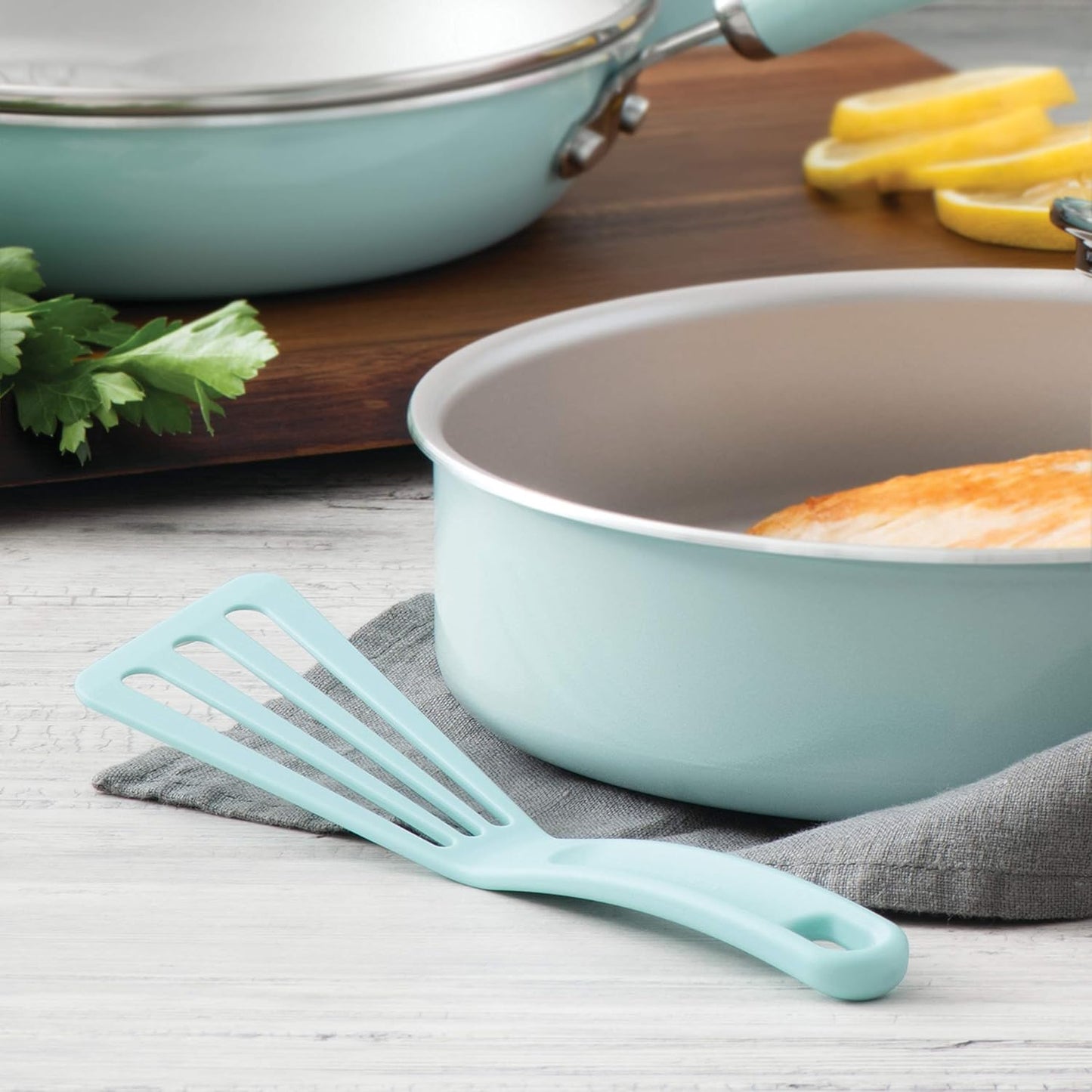 Rachael Ray Tools & Gadgets 2-Piece Nylon Spatula Set, Orange - 51211