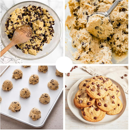Ice Cream Scoop, 18/8 Stainless Steel Cookie Scoop, Cookie Scoops for Baking, 2 Tbsp/ 30 ml/ 1 oz Cookie Dough Scoop, Ice Cream Scooper with Trigger Release, Cookie Scooper for Baking