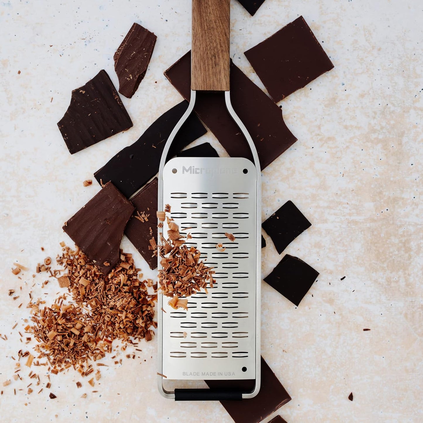 Microplane Master Series Ribbon Grater, Stainless Steel, Walnut Wood, 30 x 6.8 x 2 cm