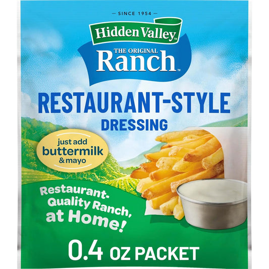 Hidden Valley Original Ranch Restaurant Style Dressing Recipe Mix, 0.4 Ounce (Package May Vary)