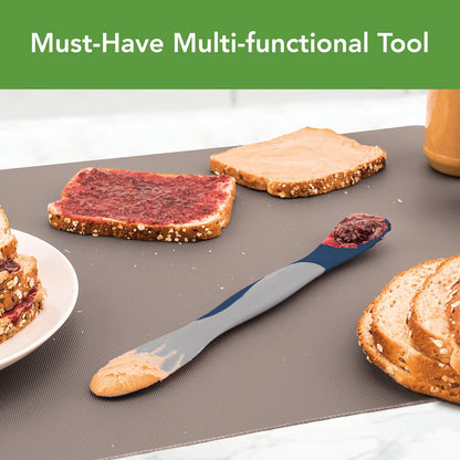 Tovolo Tool for Kitchen Meal Prep to Scoop Spread Slice and Scrape,White/Gray