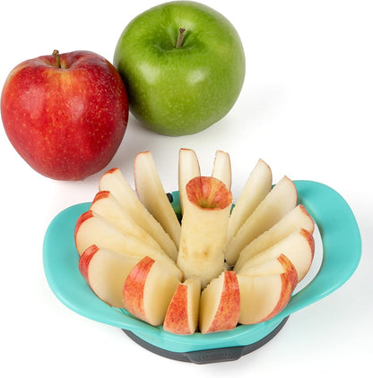 PrepWorks Dishwasher Safe Apple Slicer and Corer – 16-Slice Thin Apple Cutter with Safety Cover