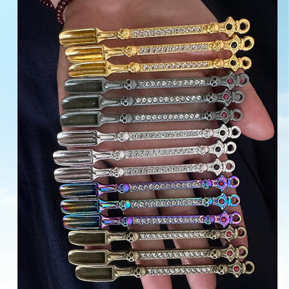 15PCS Mini spoons Necklace Charm Keychain Accessory Measuring Spoon for Coffee Sugar and Tiny Spoons for Daily DIY Pendant Mini Spoon Keychain Ideal Kitchen Tool