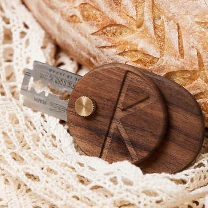 Bench Scraper & Chopper, Stainless Steel Dough Cutter with Wooden Handle, Thick Sharp Blades Pizza Bread Cutter, Multipurpose Kitchen Tool for Baking Cooking
