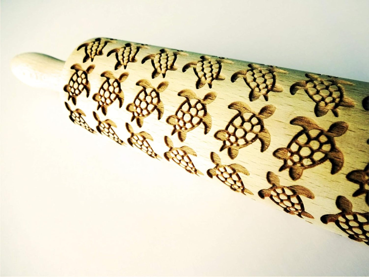 Embossing Rolling Pin SHELLS. Dough and Clay Roller for Embossed Cookies and Pottery. Cookie and Ceramic Stamp. Backing Gifts for Women by Algis Crafts