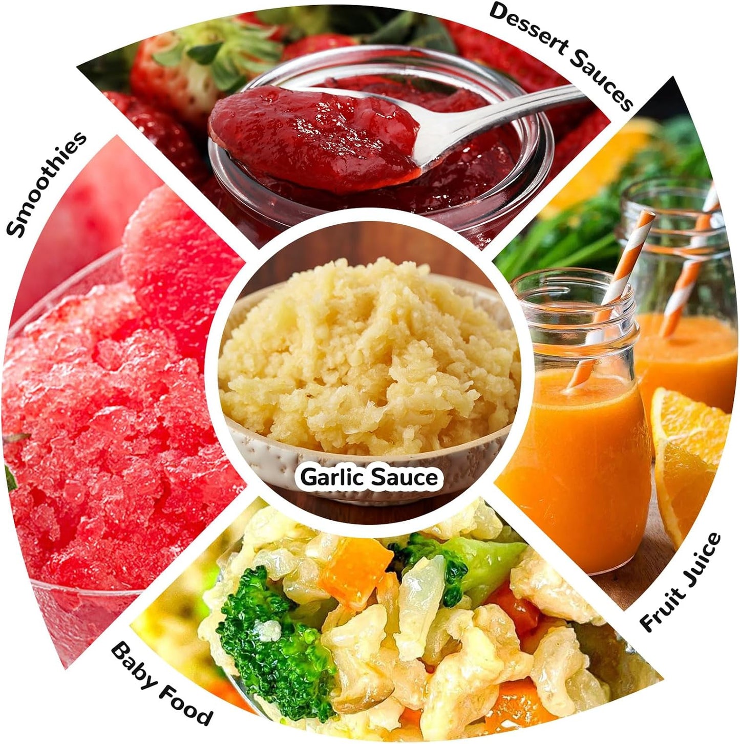 Garlic Chopper Mincer Manual Vegetable Chopper 500ml - with Pull String Garlic Press Crusher 5 Sec Chop Food Quickly, for Garlic, Ginger, Potato, Avocado, Onion, Salad, etc., Pink