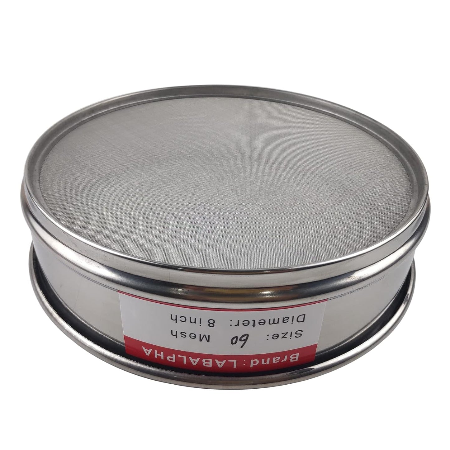 LABALPHA 120 Mesh Lab Sieves, #120 Mesh Test Sieve, 8'' Diameter, 304 Stainless Steel Wire Cloth (0.125mm)