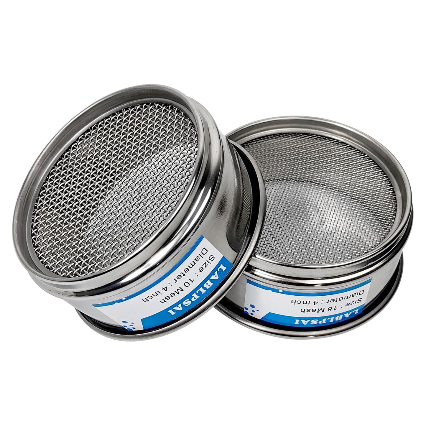 325 Mesh Lab Sieves 4" Diameter 304 Stainless Steel Wire Cloth Test Sieve for Industrial Laboratory Home