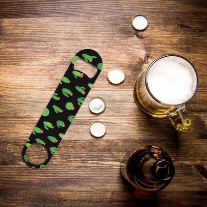 Black White Checkered Stainless Steel Bottle Opener Cool Car Racing Sports Plaid Pattern Geometric Design Flat Beer Bottle Opener Keychain for Home Kitchen Bar Restaurant Party Birthday Gift
