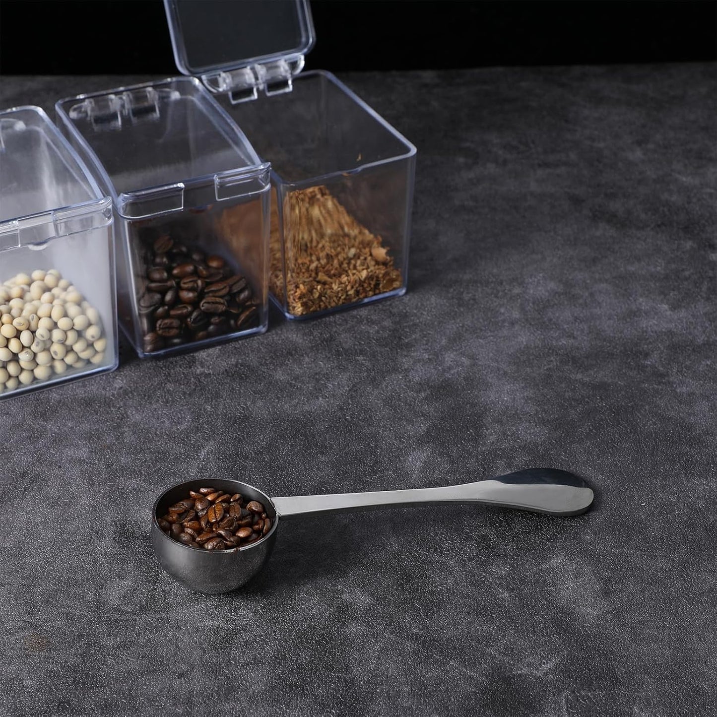 Stainless Steel Coffee Scoop 1 TBSP (15ml) - Heavy Duty Measuring Spoon for Ground Coffee, Espresso, Tea & Baking - Dishwasher Safe