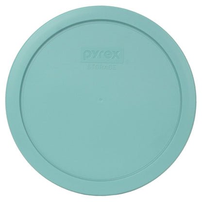 Pyrex 7203 7-Cup Glass Bowl and 7402-PC 6/7-Cup Turquoise Lid - Made in USA