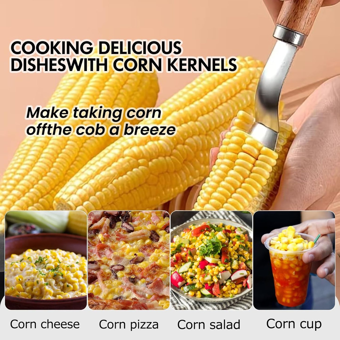 Corn stripper for corn on the cob remover tool, Corn Peeler, Corn on the Cob Remover, for Home Kitchens, Restaurant Chefs