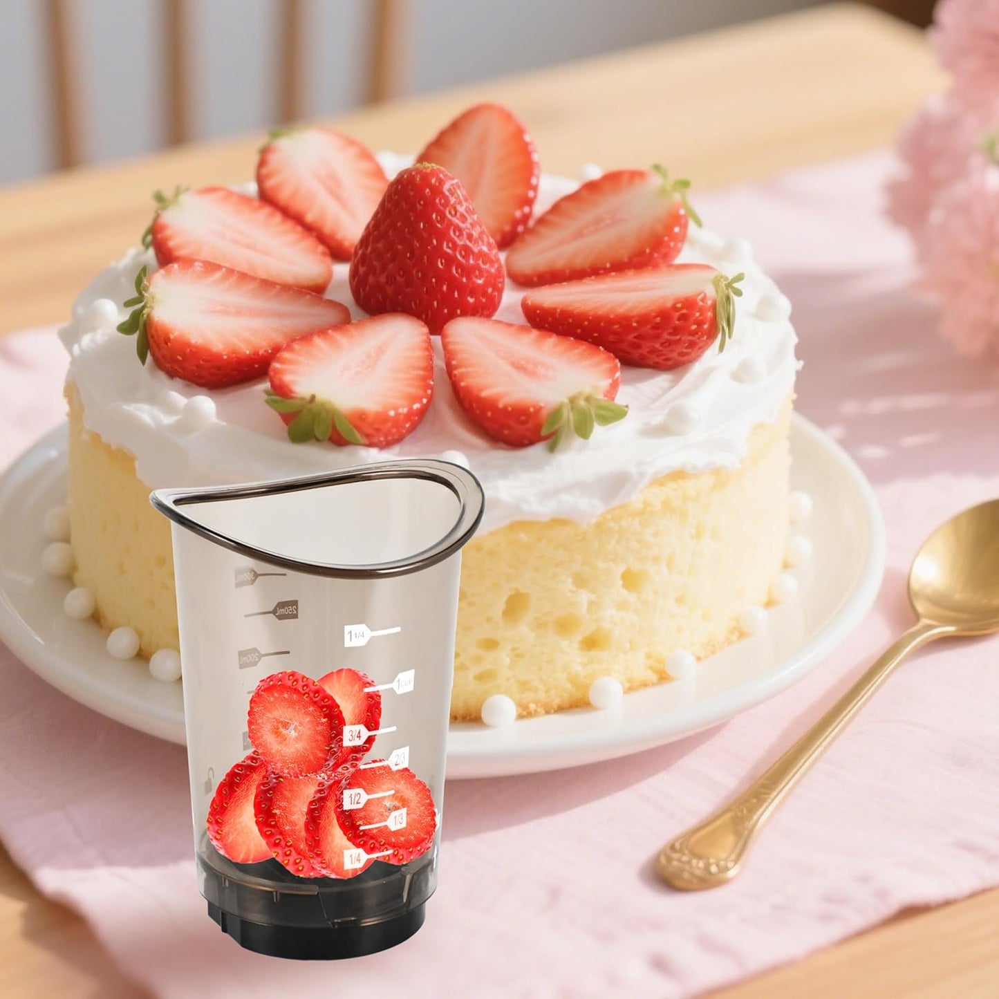 Fruits Slicer Cup,Fruit Slicing Cup with Removable Blade-Strawberry, Banana, Cucumber, Egg, Onion Slices with Push Plate,Rapid & Safe Slicing Kitchen Gadgets