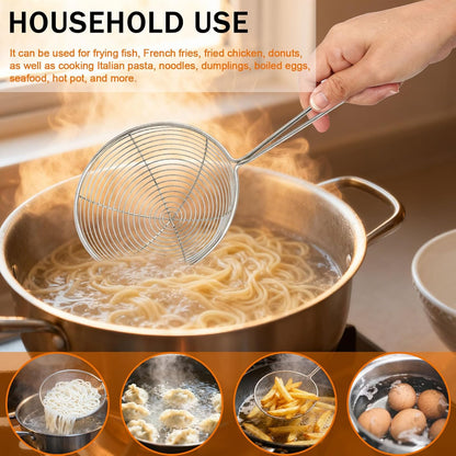 Premium Grade Stainless Steel Spaetzle Maker, Spider Strainer Skimmer Spoon Pasta Strainer, Homemade Traditional Egg Noodle Dumpling Making Tool Set